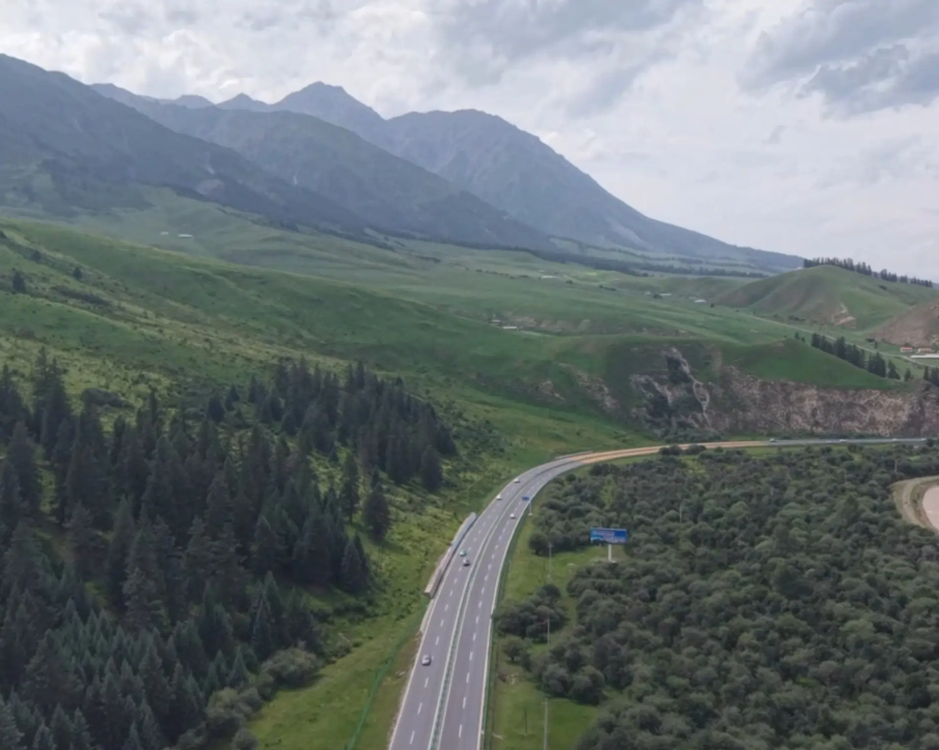 China road trip landscape